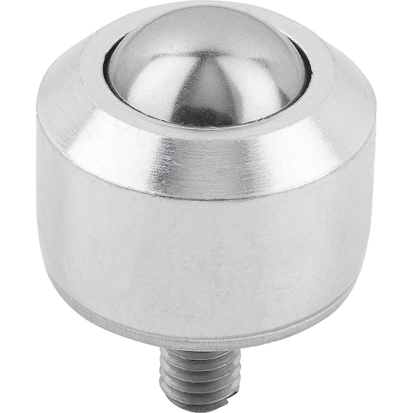 Ball Transfer Unit Mini D1=M06X12, Form:B Steel, Comp:Steel